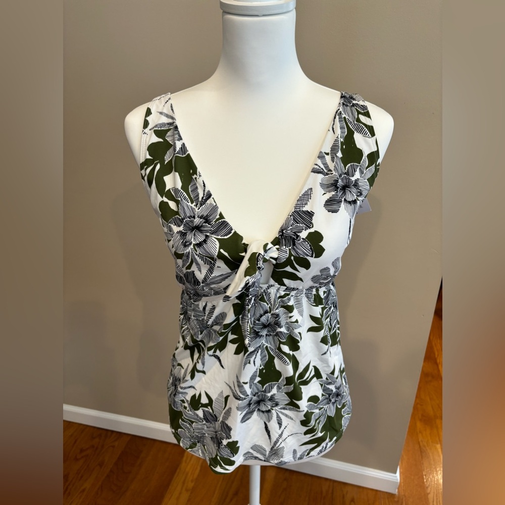 NWT Liz Claiborne tankini top Sz large